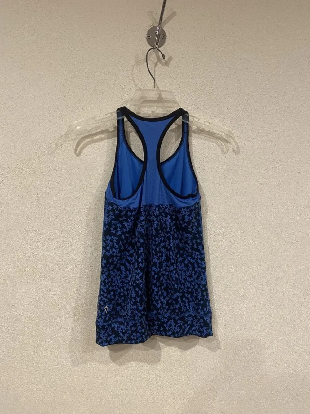 Ivivva Tank Top Girls 14 Blue Racerback Printed Athletic Workout Activewear Gym